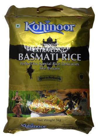 

Kohinoor Basmati Rice - Extra Long Gold 5 kg