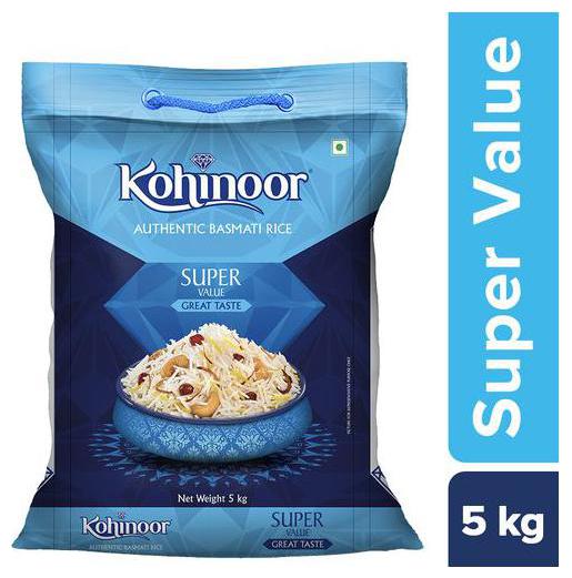 

Kohinoor Basmati Rice - Authentic Super Value 5 kg