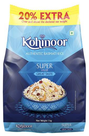 

Kohinoor Basmati Rice - Authentic Super Value 1 kg