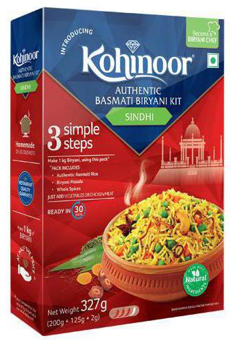 

Kohinoor Biryani Basmati Rice Kit - Authentic Sindhi 327 g