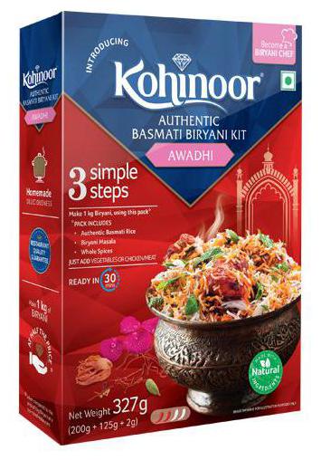 

Kohinoor Biryani Basmati Rice Kit - Authentic Awadhi 327 g