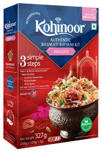 

Kohinoor Biryani Basmati Rice Kit - Authentic Awadhi 327 g