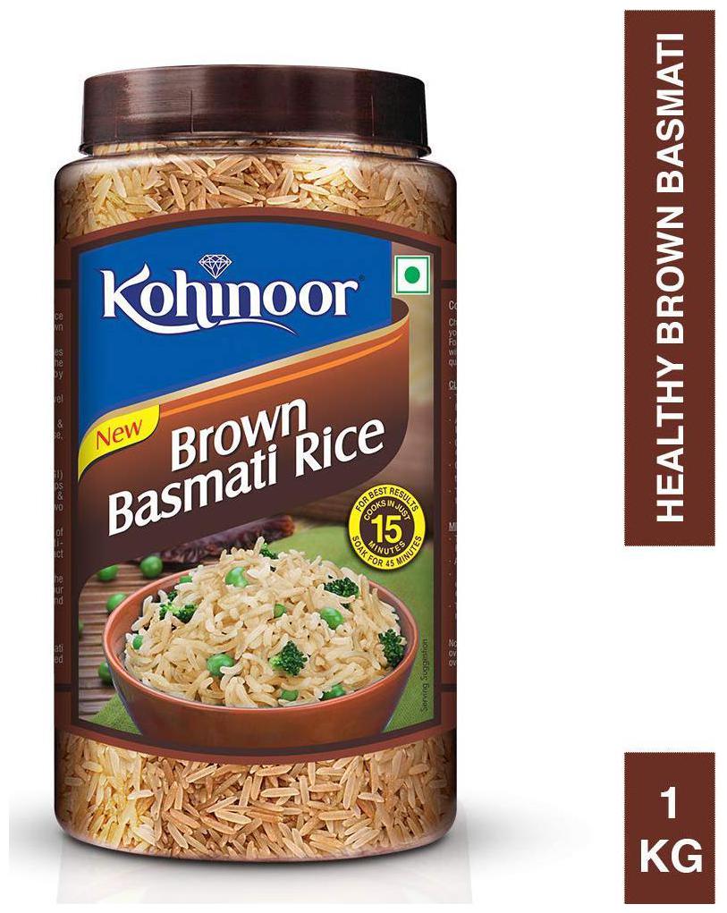 

Kohinoor Brown Basmati Rice Jar 1 kg
