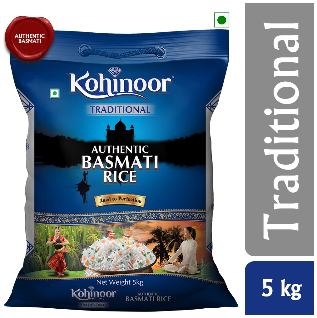 

Kohinoor Traditional Authentic Aged Basmati Rice 5 Kg