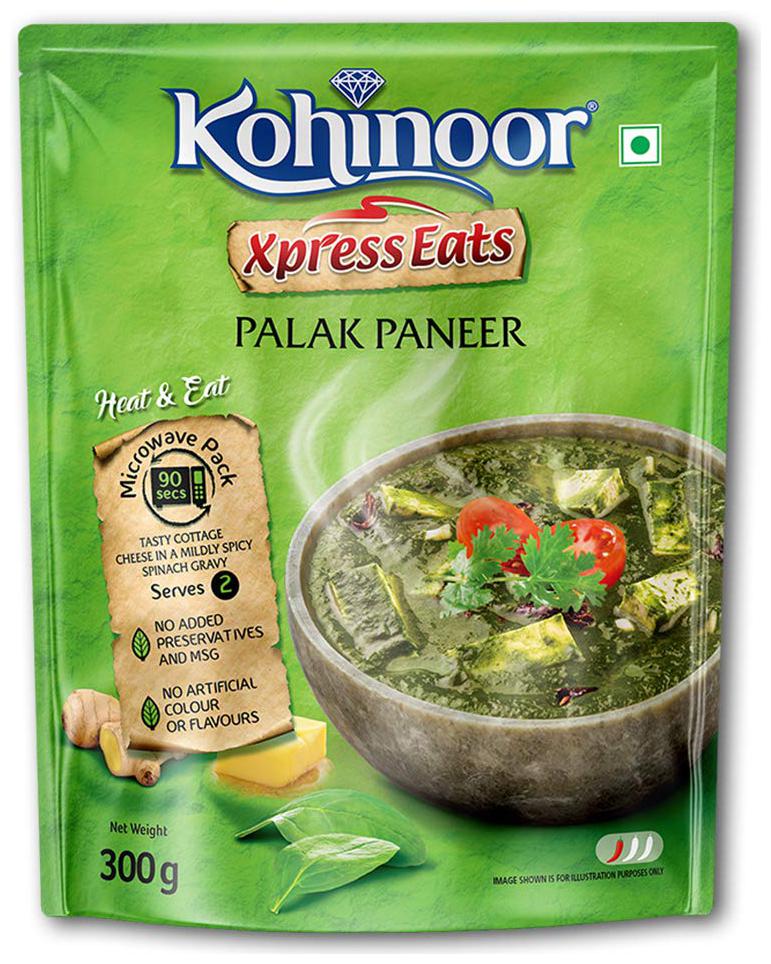 

Kohinoor Xpress Eats Palak Paneer 300 g