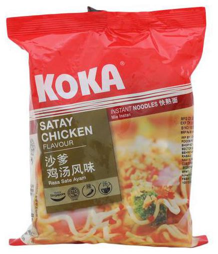 

Koka Instant Noodles - Chicken Satay Flavor 85 g