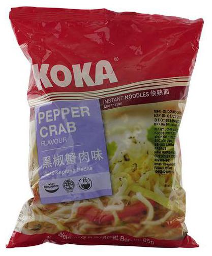 

Koka Instant Noodles - Pepper Crab Flavor 85 g