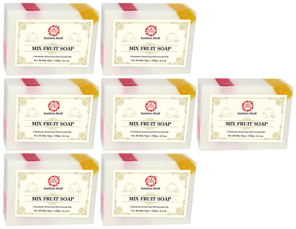

Kumkum Khadi Mix Fruit Soap -125g (Pack of 7)