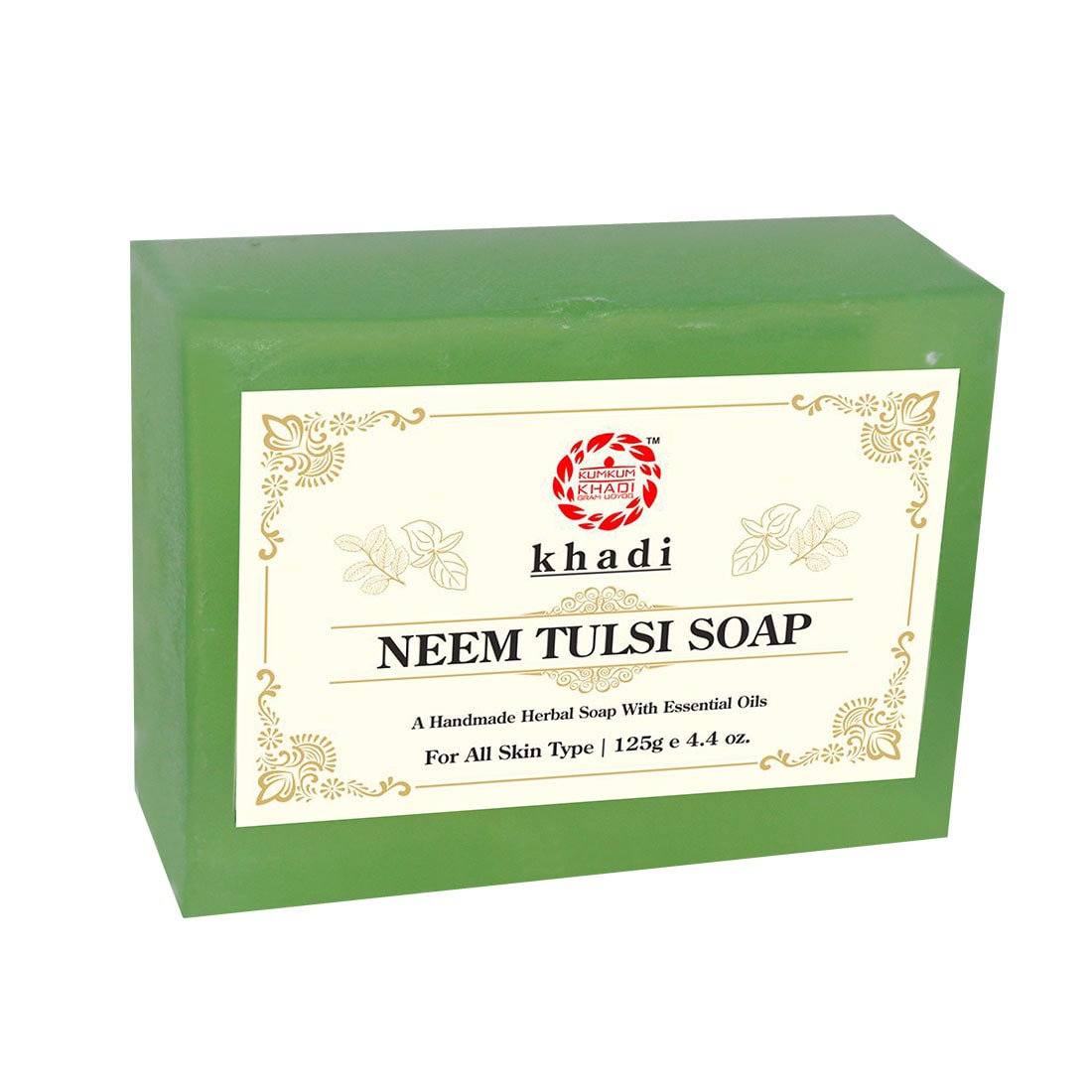 

Kumkum Khadi Herbal Neem Tulsi Soap 125g (Pack of 7)