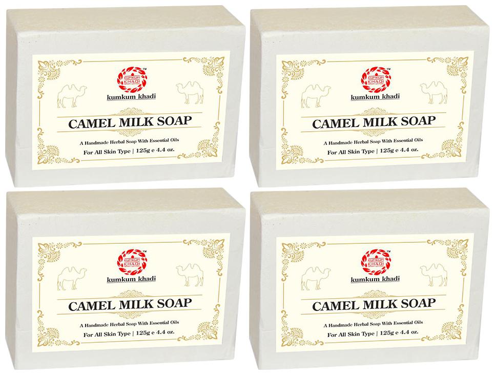 

Kumkum Khadi Camel Milk Soap 125 g (Pack of 4)