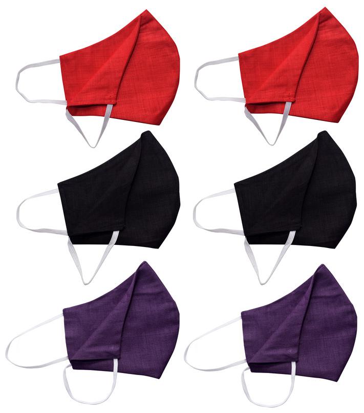 

KUNDAN 3 Layer Face Mask With Earloop (Pack Of 6)