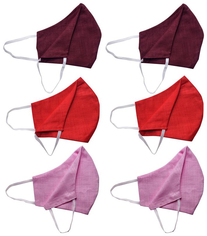 

KUNDAN 3 Layer Face Mask With Earloop (Pack Of 6)