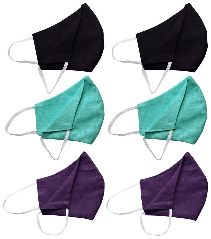 

KUNDAN 3 Layer Face Mask With Earloop (Pack Of 6)
