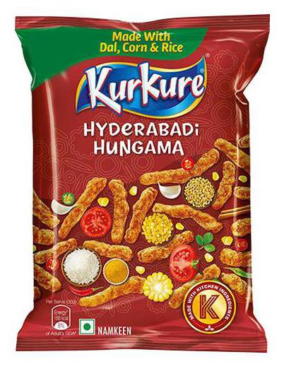 

Kurkure Namkeen - Hyderabadi Hungama 45 g