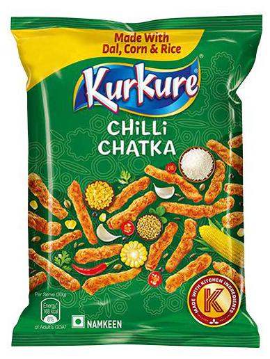 

Kurkure Namkeen Chilli Chatka 90 g