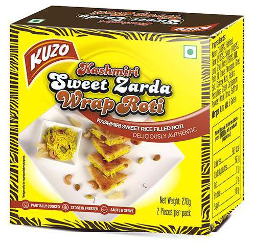 

Kuzo Wrap Roti - Kashmiri Sweet Zarda 270 g