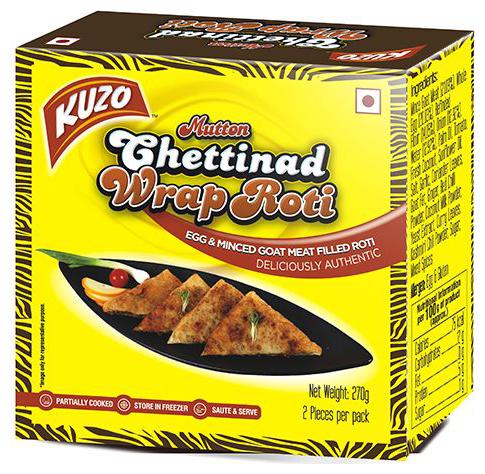 

Kuzo Wrap Roti - Mutton Chettinad 270 g
