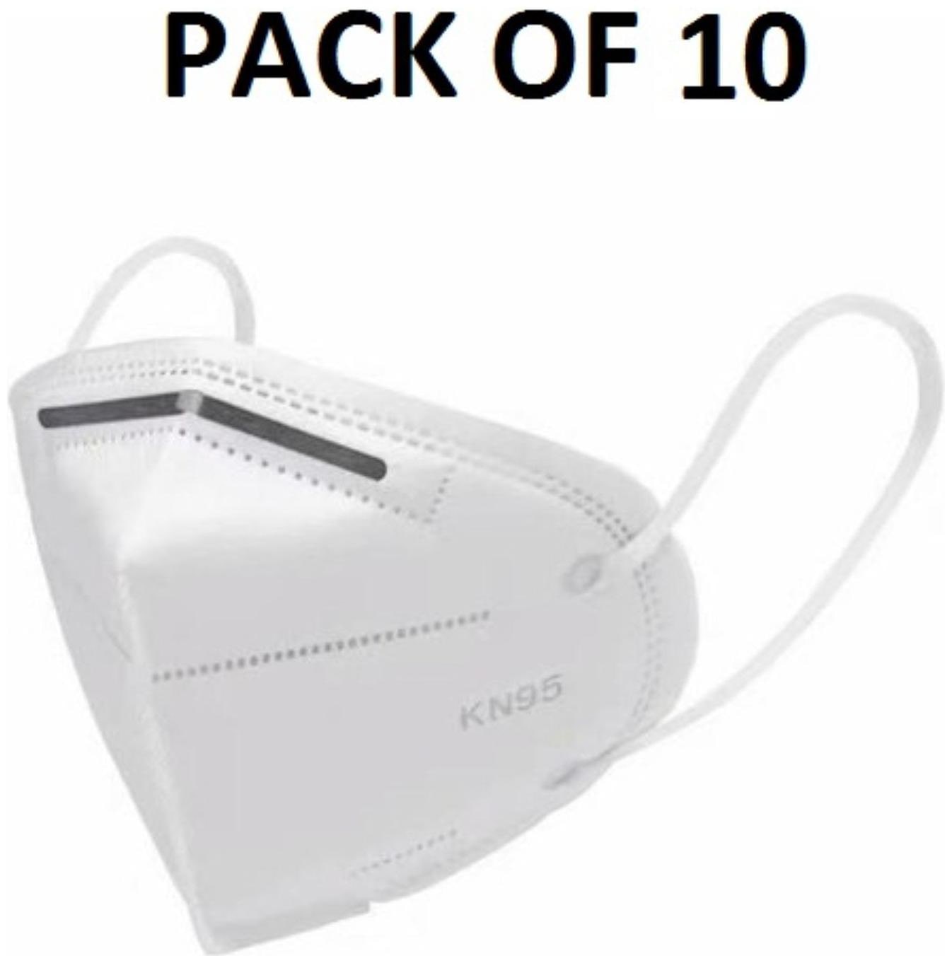 

L O F Lords of Fashion Anti Pollution Activate KN95 Mask White (Pack of 10)