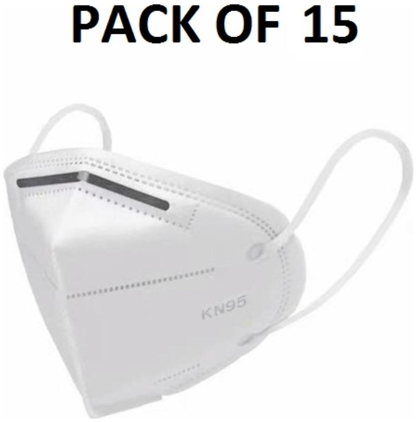 

L O F Lords of Fashion Anti Pollution Activate KN95 Mask White (Pack of 15)