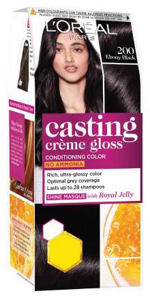 

L Oreal Paris Casting Creme Gloss Hair Color - Ebony Black - 200