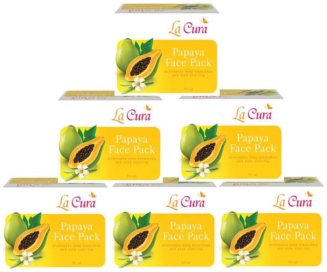 

La Cura Papaya Face Pack (Pack Of 6 pc 60 g Each)