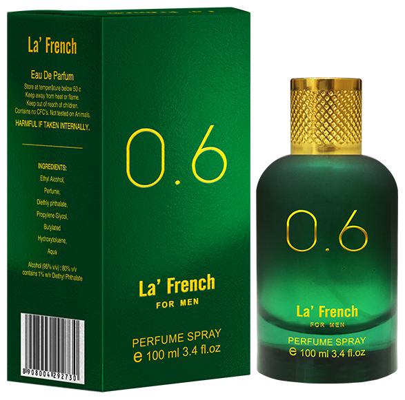 

La French 0 6 Eau De Perfume 100ml - Ideal for Men