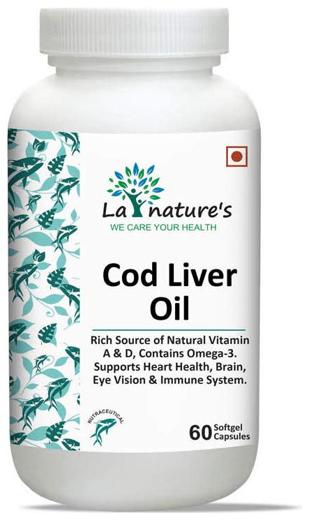 

La Nature s Cod Liver Oil 300Mg 60 Capsules