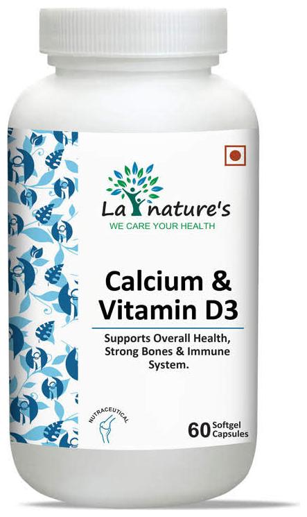 

La Nature s Calcium Vitamin D3 60 Capsules
