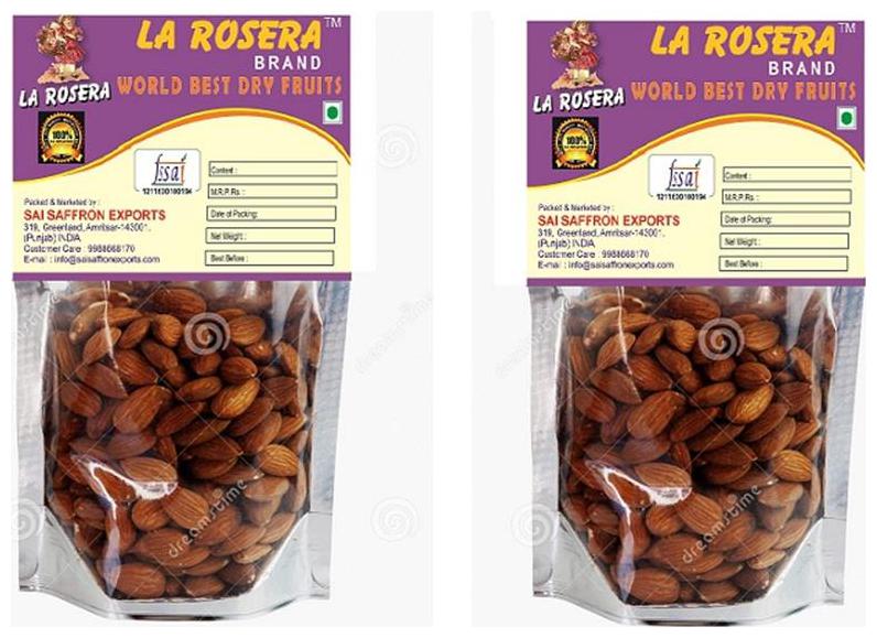 

La Rosera Premium Almonds (500g Pack of 2)