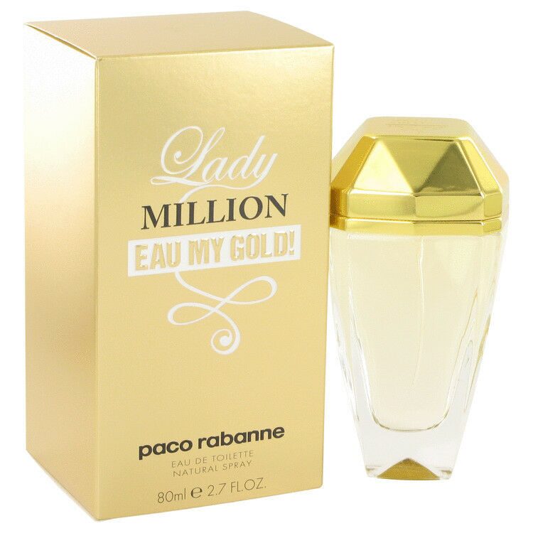 

Lady Million Eau My Gold Perfume By PACO RABANNE 2 7 oz EDT Spray 515824