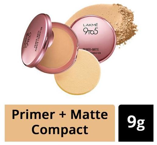 

Lakme 9 to 5 Primer Matte Powder Foundation Compact 9 g