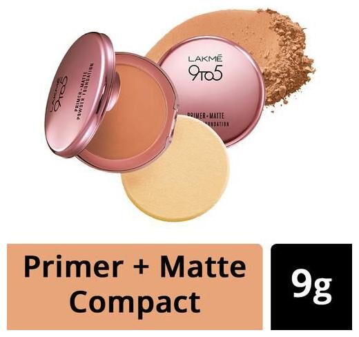 

Lakme 9 to 5 Primer Matte Powder Foundation Compact 9 g