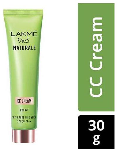 

Lakme Cream - CC 9 to 5 Naturale Bronze SPF 30 PA 30 g