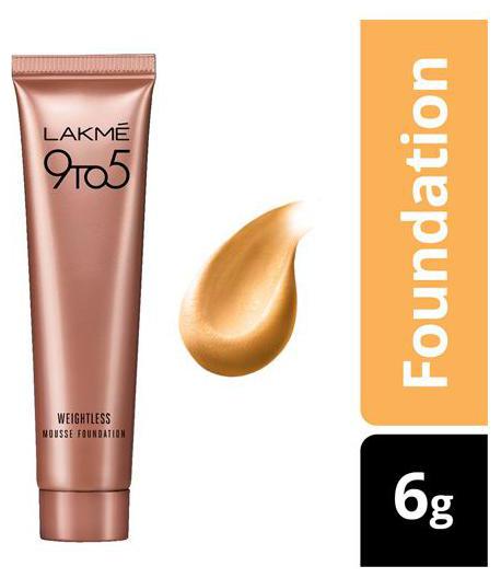 

Lakme Foundation Weightless Mousse Beige Vanilla 9 To 6 6 g