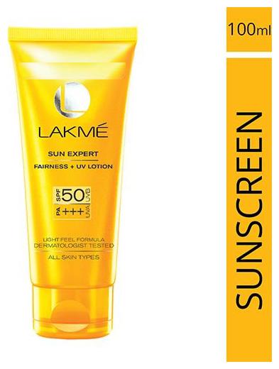 

Lakme Sun Expert - UV Lotion SPF 50 (for Normal to Dry Skin) 100 ml