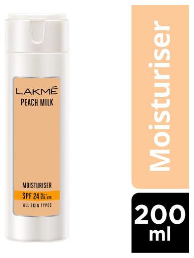 

Lakme Moisturizer - Peach Milk Spf 24 PA Sunscreen Lotion 200 ml