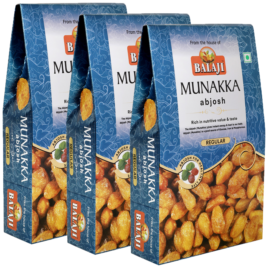 

Lali Balaji Abjosh Munakka Regular Gola 250g (Pack Of 3)