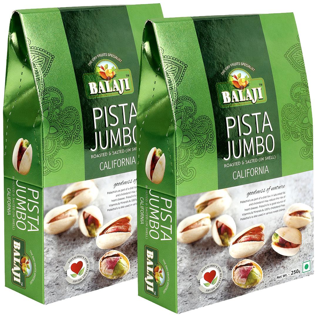

Lali Balaji Roasted Salted California Pistachio 250 g ( Pack Of 2 )