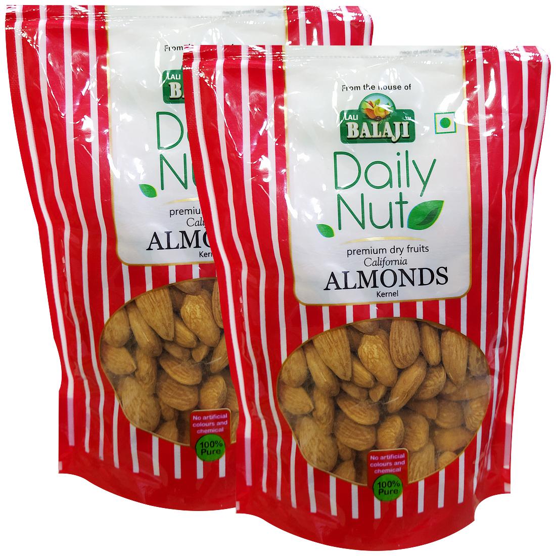 

Lali Balaji Daily Nut Almond Kernels 250 g (Pack Of 2)