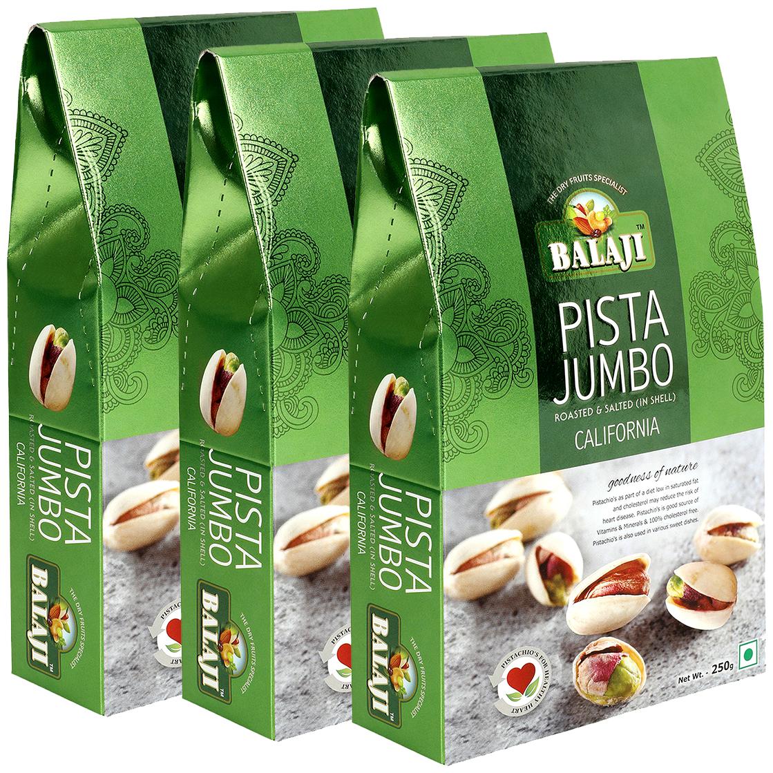 

Balaji California Pistachios LS 750G (Pack Of 3 250g Each)