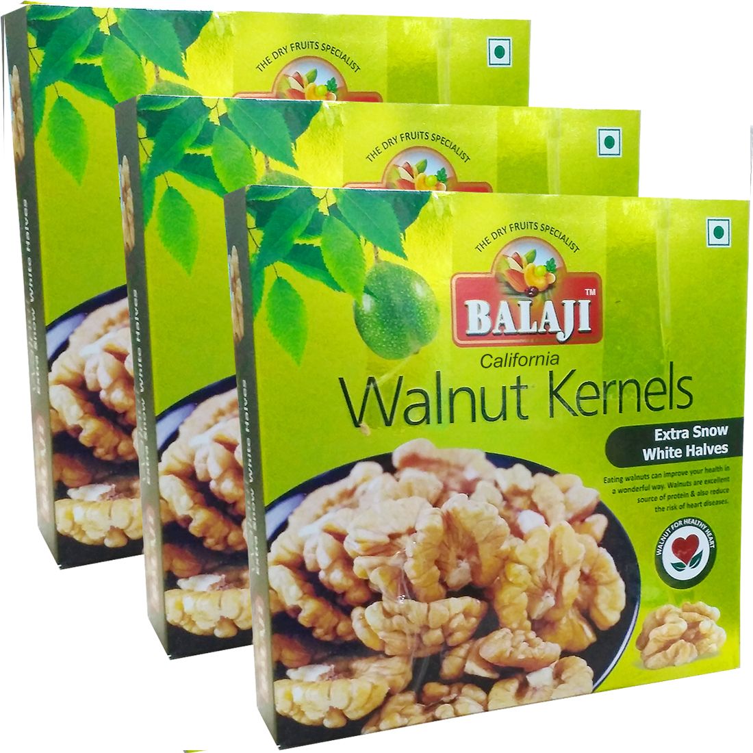 

Balaji California Walnut Kernel Select Halves 750G (Pack Of 3 250g Each)