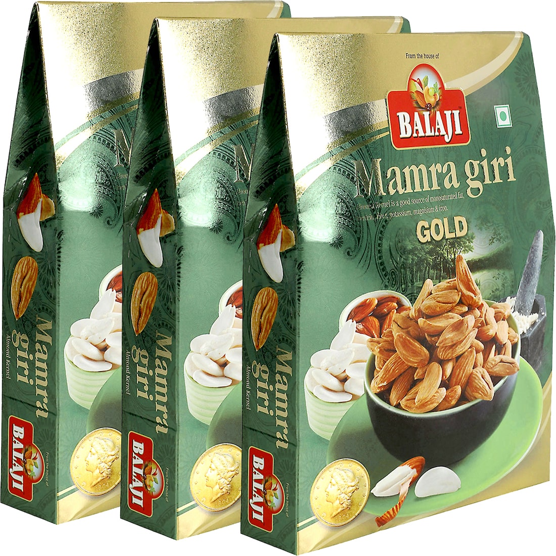 

Balaji Mamra Giri Gold 750G (Pack Of 3 250g Each)
