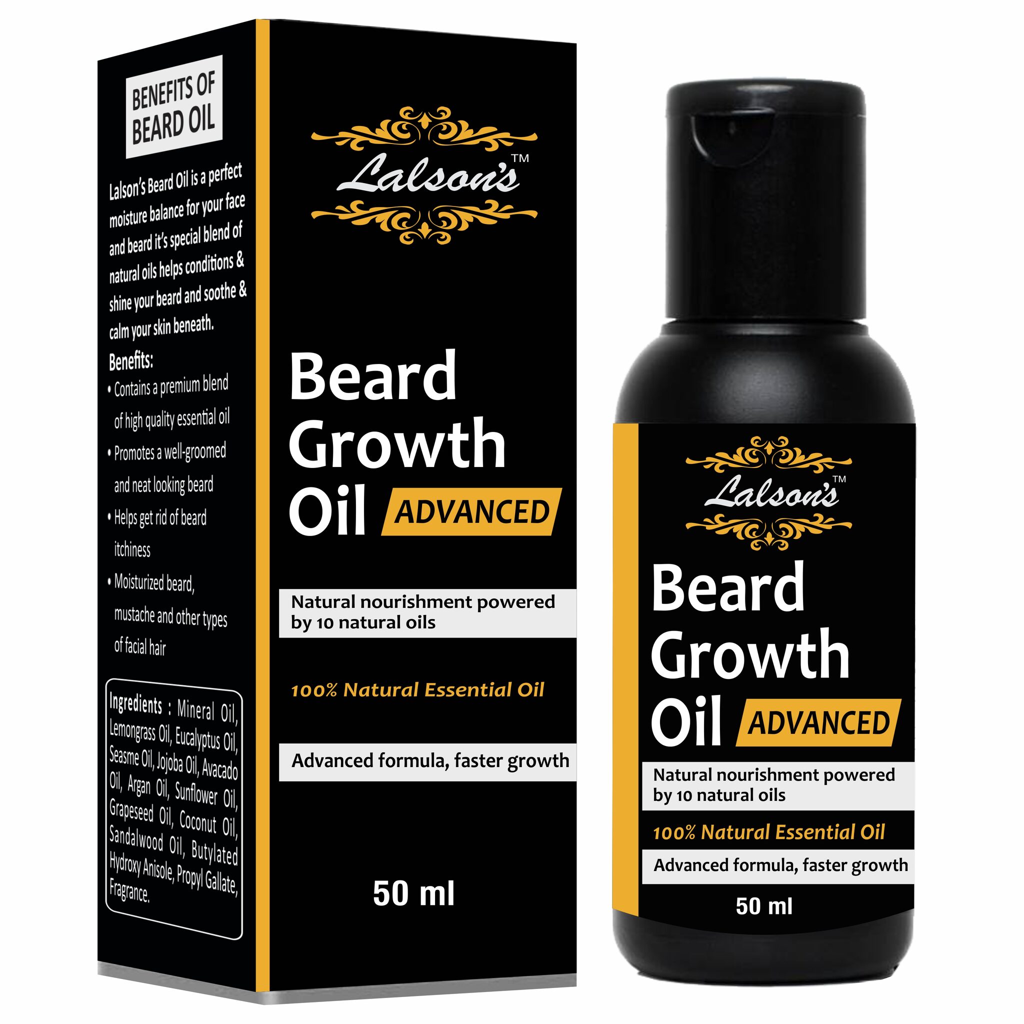 

LALSONS Beard Growth Oil Advanced Hair Oil (50 ml)