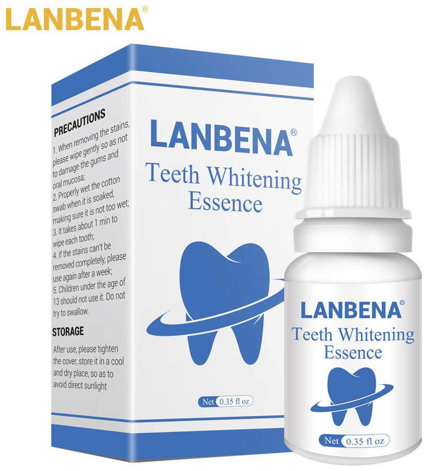 

LANBENA Teeth Whitening Essence Oral Hygiene Remove Plaque Stain 10ml