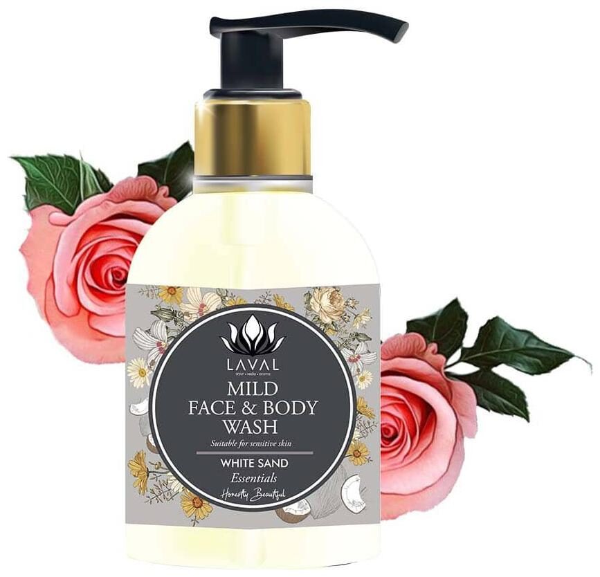 

LAVAL White Sand Mild Face Body Wash180ml
