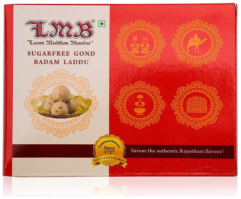 

Laxmi Misthan Bhandar Sugar Free gond Badam Laddu 400g