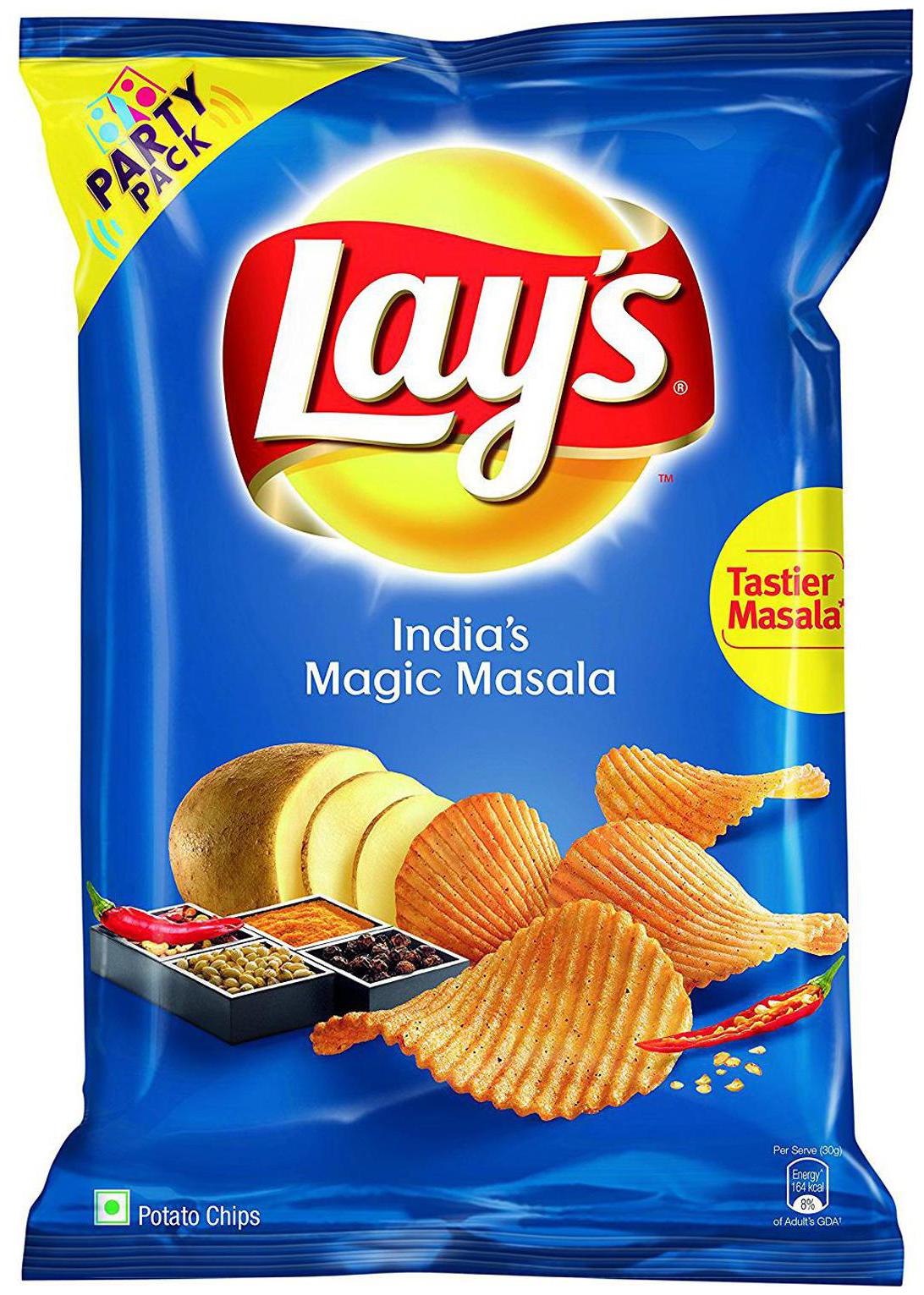 

Lays Potato Chips - Indias Magic Masala Party Pack 167 g