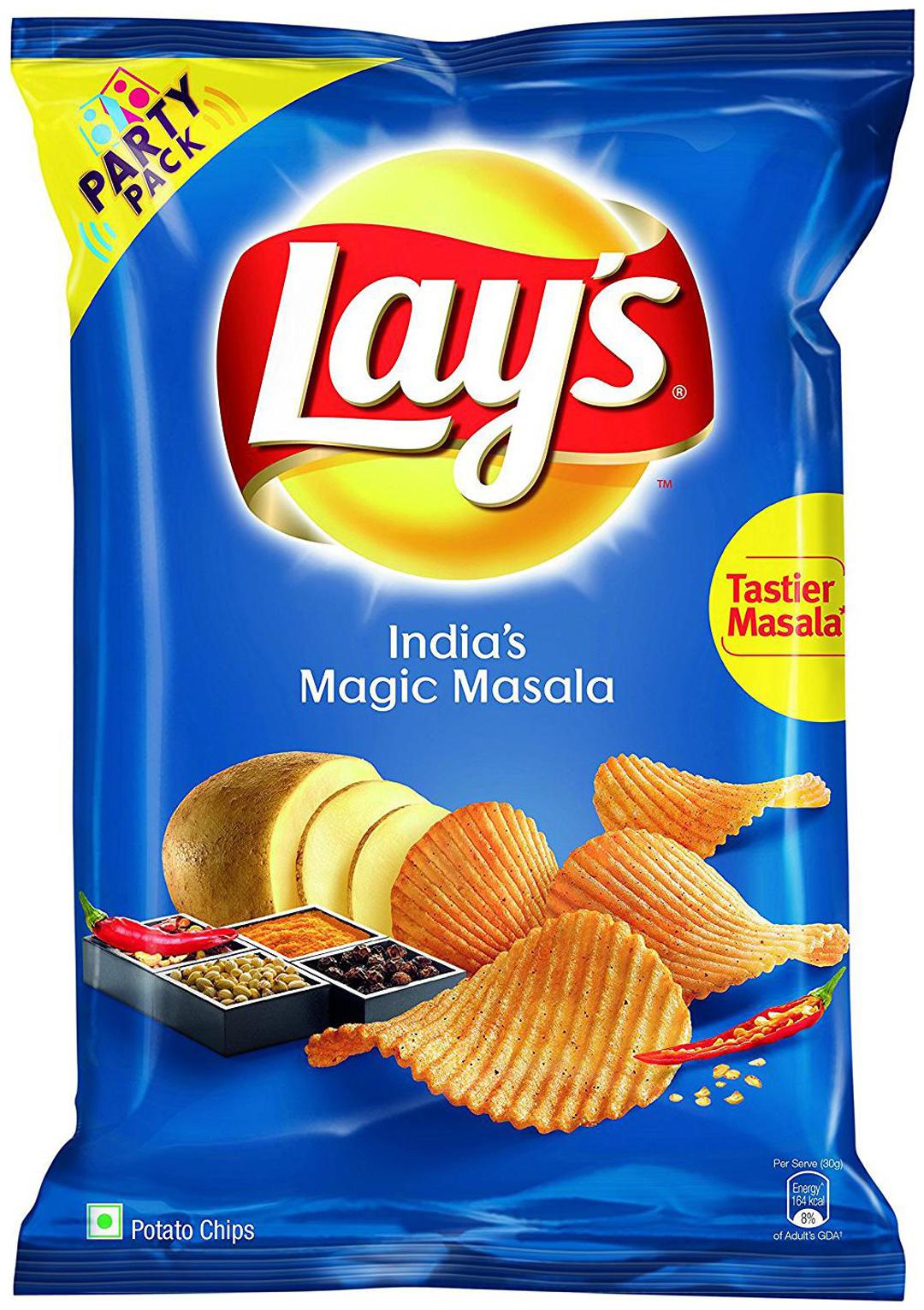 

Lays Potato Chips - Indias Magic Masala Party Pack 167 g