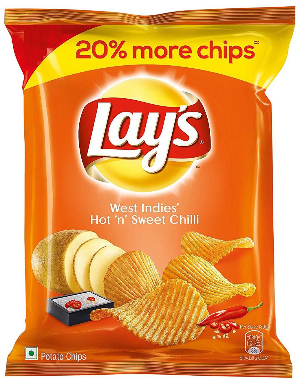 

Lays Potato Chips - Hot n Sweet Chilli 25 g