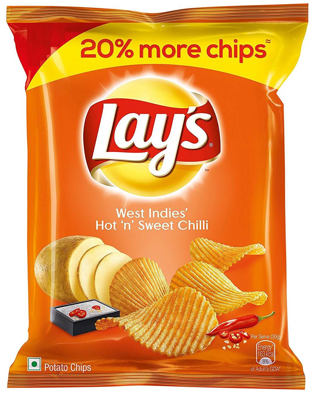 

Lays Potato Chips - Hot n Sweet Chilli 25 g